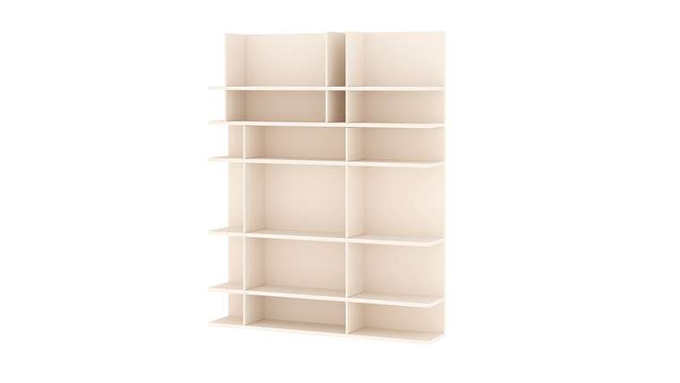 Стеллаж-полка Тетрис светло-бежевого цвета