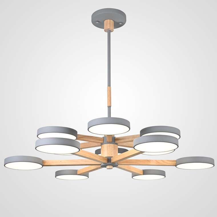 Подвесная люстра TURNA DBL L12 Gray