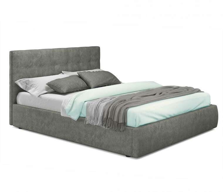 Кровать с подъемным механизмом Selesta 180х200 цвета графит