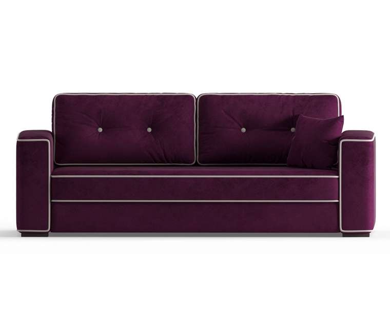 Диван-кровать Аваллон в обивке из велюра фиолетового цвета
