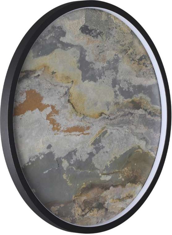 Настенно-потолочный светильник Odeon Light Stoflake 5078/35L черн./серо-беж./металл/натур.камень/акрил LED 35W 3000K