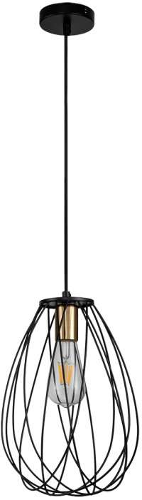 Подвесной светильник в форме клетки E27*60W Black/Brass Escada Barrie 10180/1S