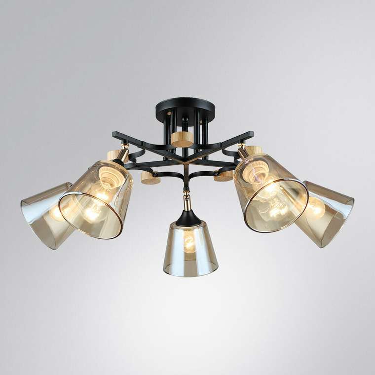Потолочная люстра Arte Lamp GLASSY A5078PL-5BK
