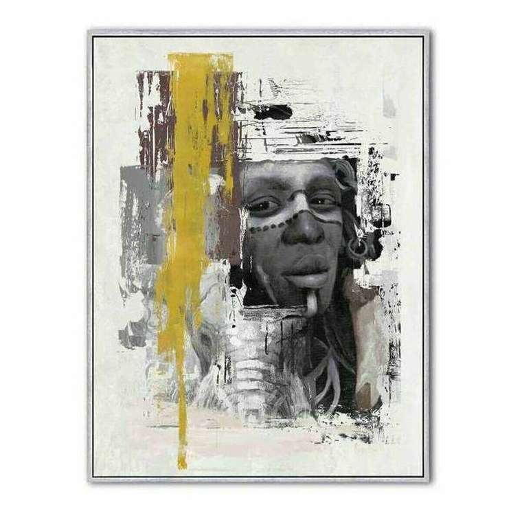 Картина 60 x 3,5 x 80 cm Колониальный Африканка (2 штук)
