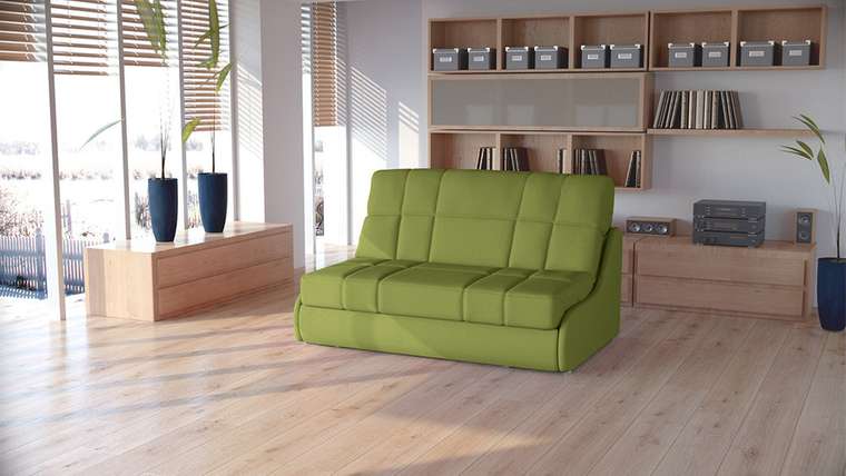 Диван-кровать Ван L зеленого цвета 