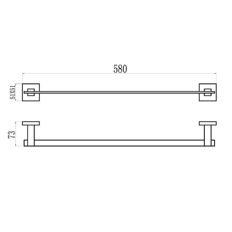 Полотенцедержатель Savol S-06524H, черный