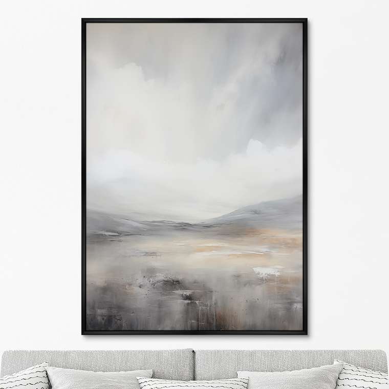 Репродукция картины Landscape Collection, Grey foothills, No 1, 2024г.