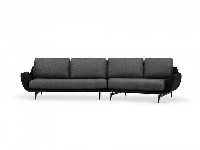 Угловой диван правый Ispani серого цвета