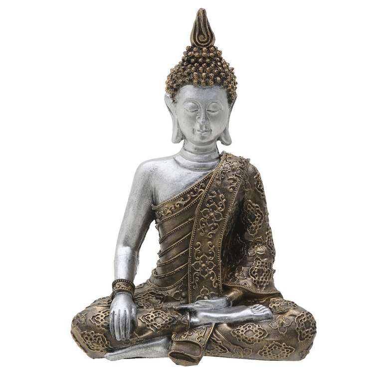 Статуэтка Buddha серебряно-золотого цвета