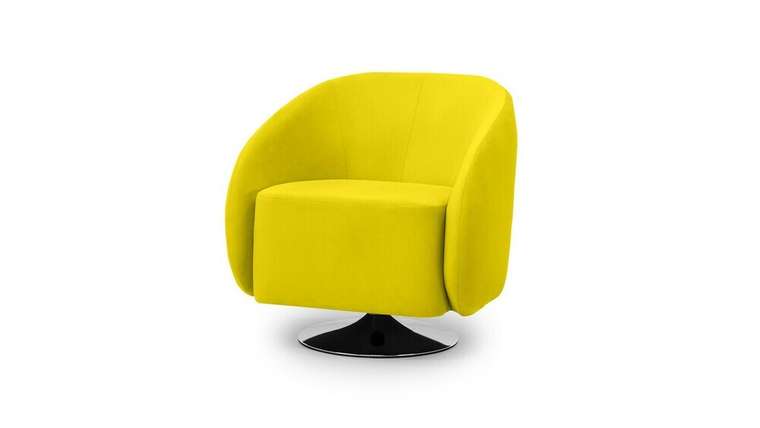 Кресло для отдыха Фалко желтого цвета