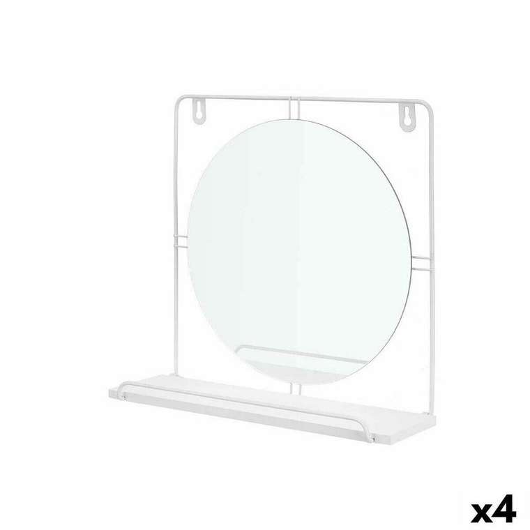 Настенное зеркало HA20XJLM0058W Белый 33,7 x 30 x 10 cm круги (4 штук)