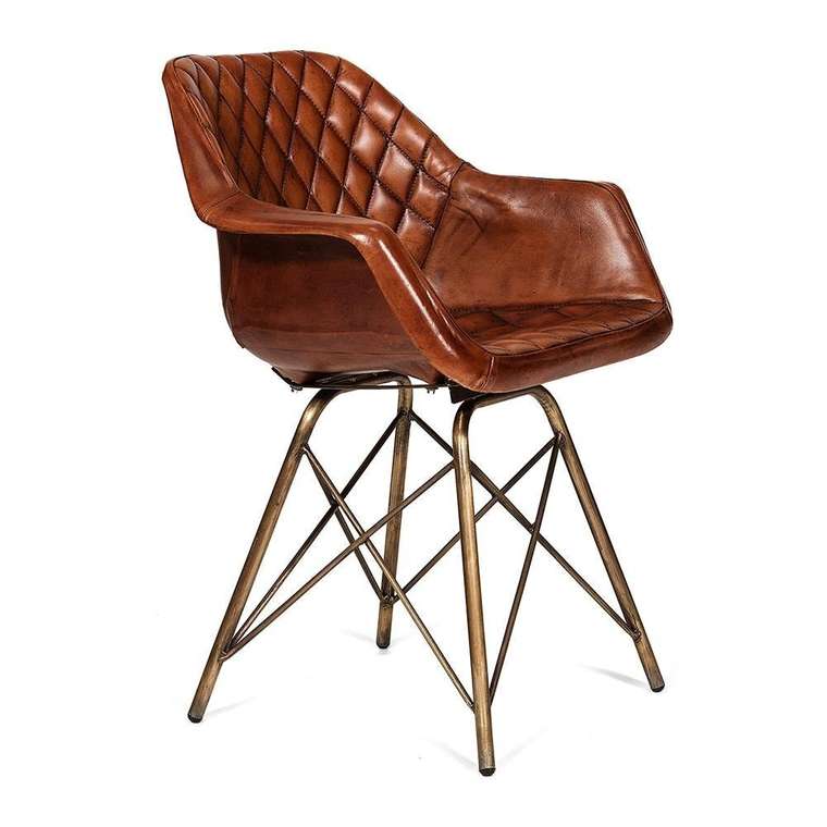 Стул Eames Bull коричневого цвета