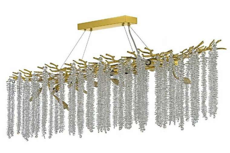 Хрустальная люстра Tavenna Gold Tavenna H 1.5.120x40.100 G (хрусталь, цвет прозрачный)