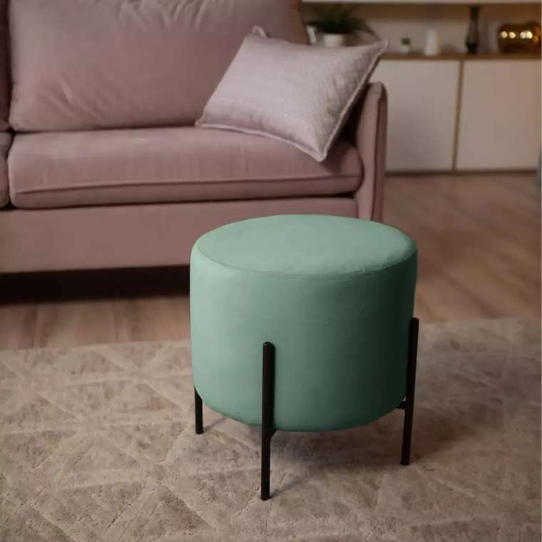 Пуф Маленькая радость мятного цвета