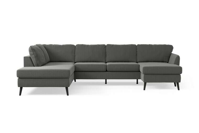 П-образный диван-кровать Копенгаген серого цвета