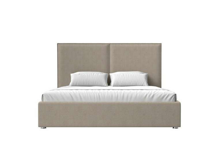 Кровать Аура 160х200 с подъемным механизмом бежевого цвета