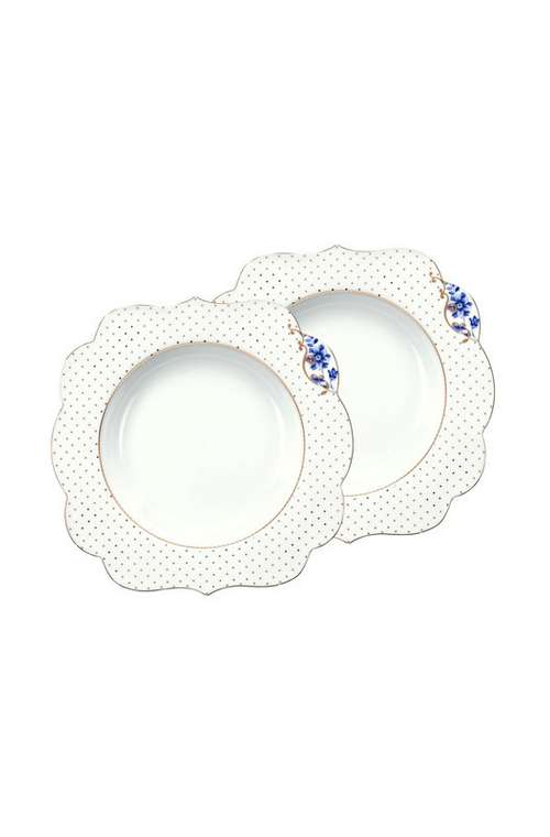 Набор из двух глубоких тарелок Royal белого цвета