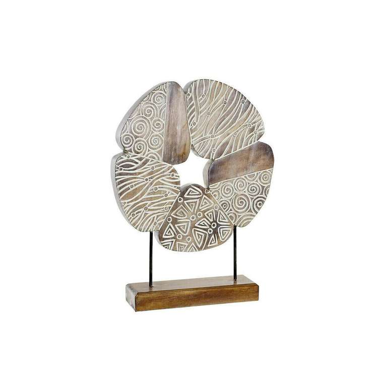 Декоративная фигура Белый Коричневый Абстракция 40 x 10 x 51 cm