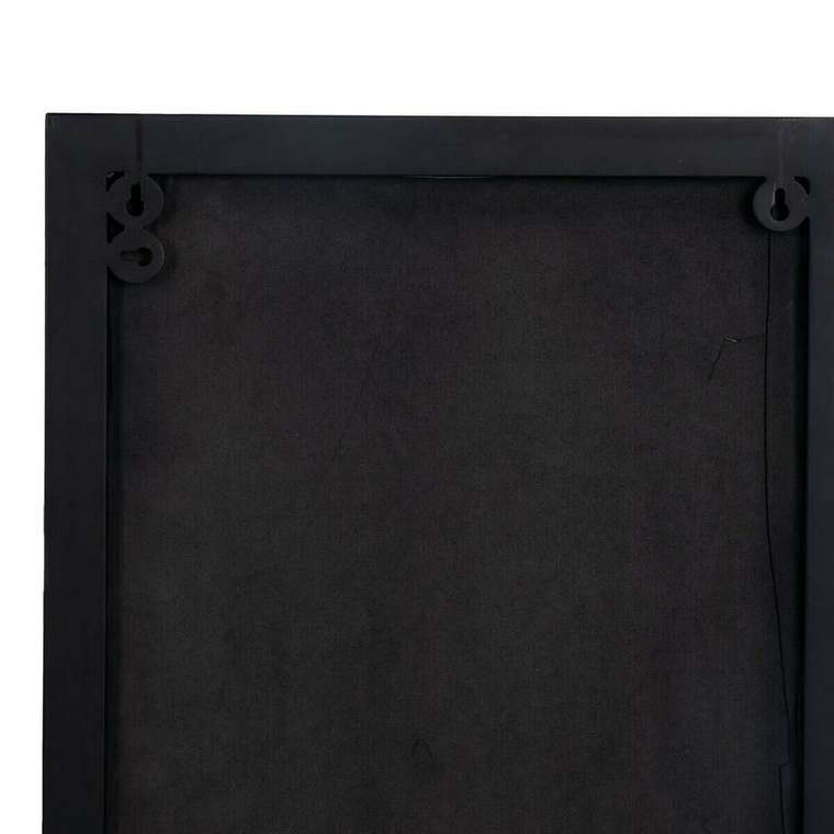 Настенное зеркало Чёрный Позолоченный 40 x 12 x 60 cm