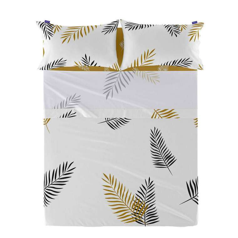 Простынь верхняя Blanc Foliage 240x270 белого цвета