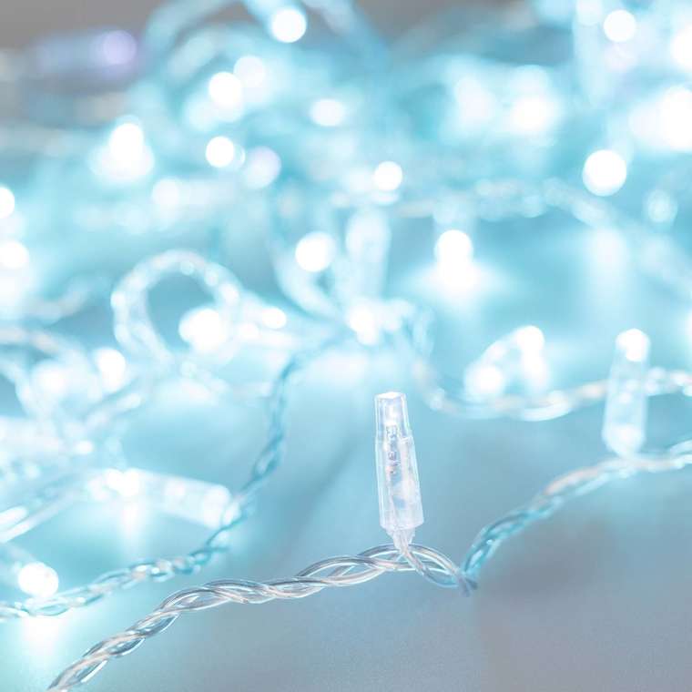 Светодиодная гирлянда ARD-STRING-CLASSIC-10000-CLEAR-100LED-FLASH Azure (230V, 7W) (Ardecoled, IP65) 025784