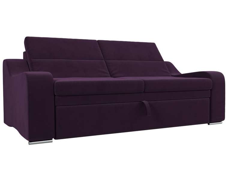 Прямой диван-кровать Медиус фиолетового цвета