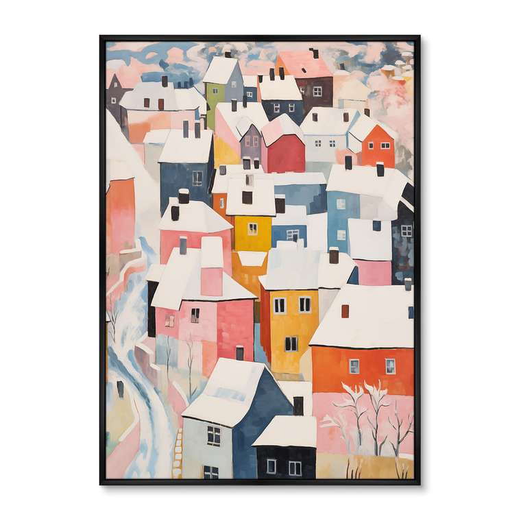 Репродукция картины Above the town, No 2, 2024г.