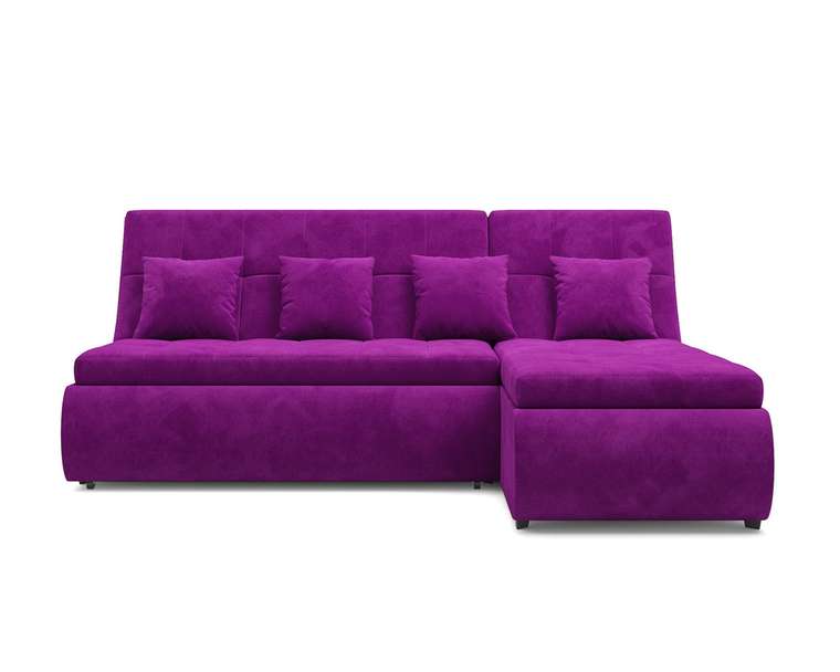 Угловой диван-кровать Дубай фиолетового цвета