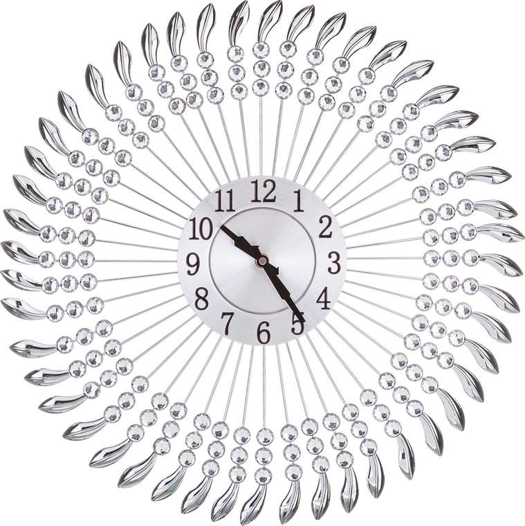 Часы настенные серебристого цвета