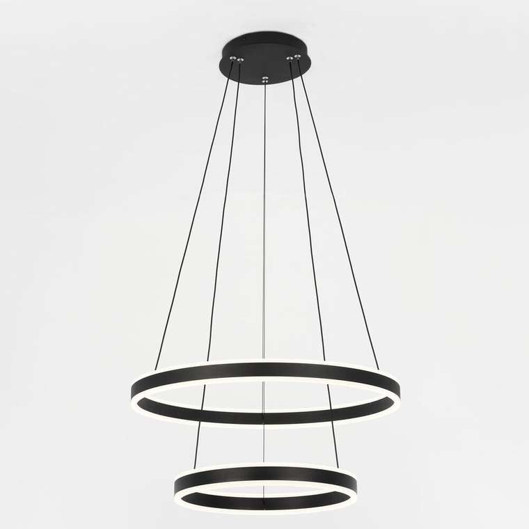 Citilux Дуэт CL719641 LED Люстра подвесная с пультом Чёрная