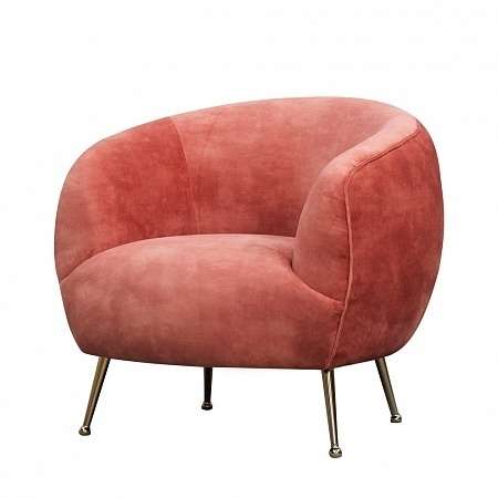 Кресло Mably розового цвета