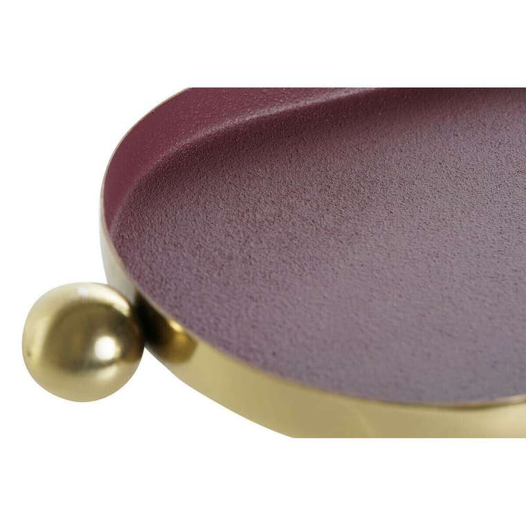 Блюдо DKD Home Decor Оранжевый Позолоченный город 35 x 13 x 3 cm (2 штук)