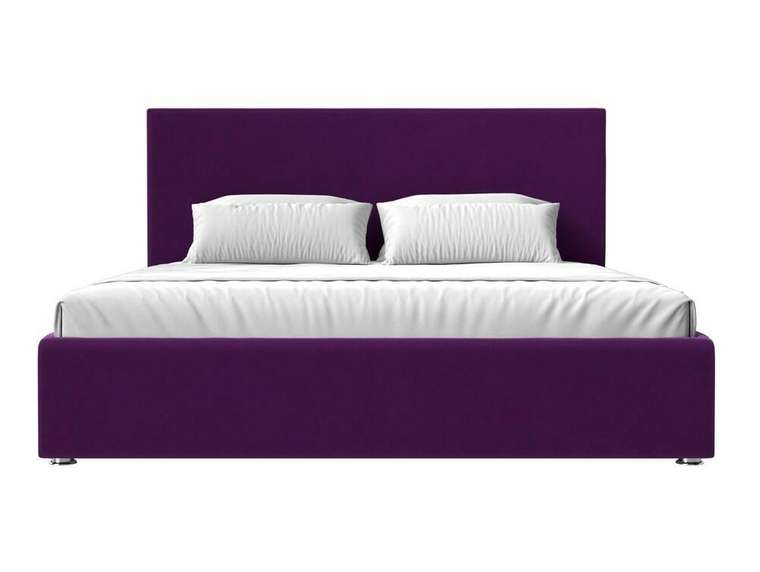 Кровать Кариба 160х200 фиолетового цвета с подъемным механизмом 