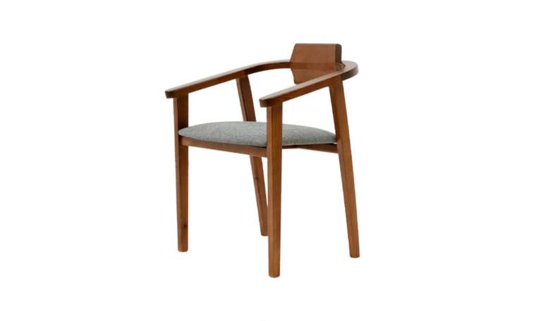 Стул-кресло Челси ПМ серо-коричневого цвета