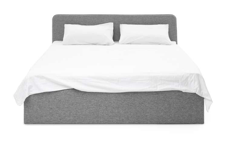 Кровать Rafael 160х200 серого цвета без подъёмного механизма 