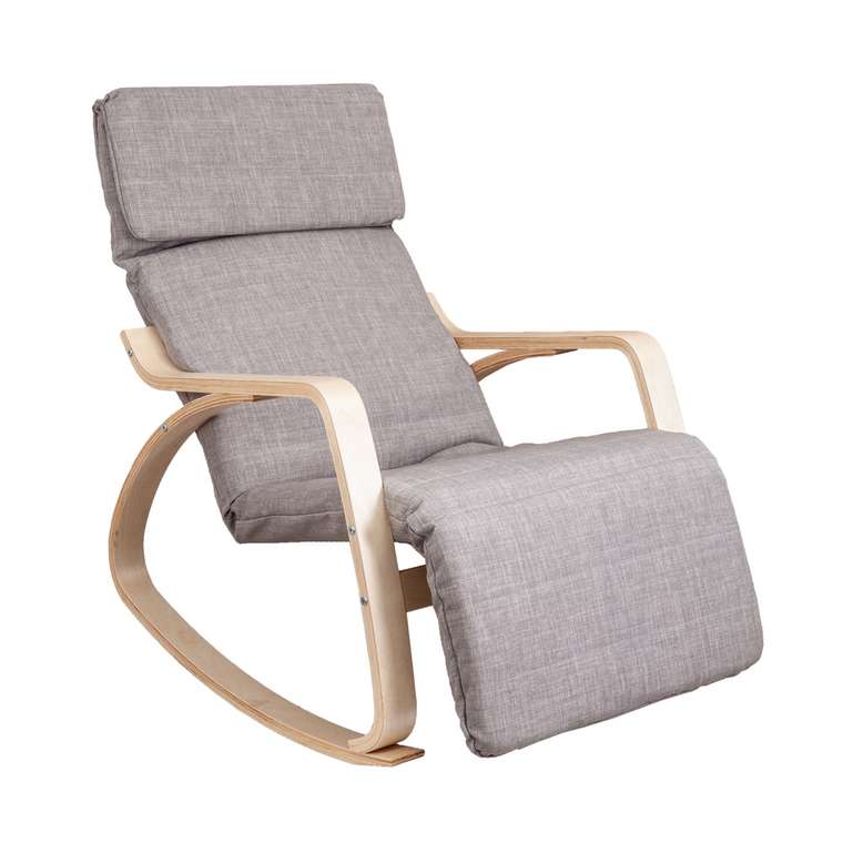 Кресло-качалка Smart серого цвета
