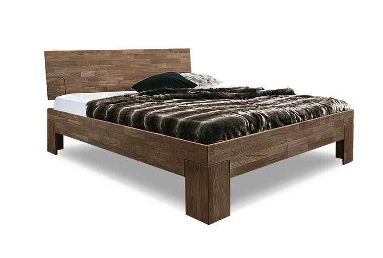 Кровать Берген 200x200 коричневого цвета без основания