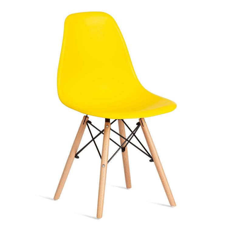 Комплект из четырех стульев Cindy Chair желтого цвета
