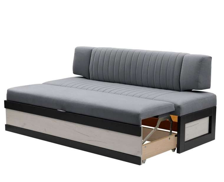 Кухонный диван Орион серого цвета раскладной