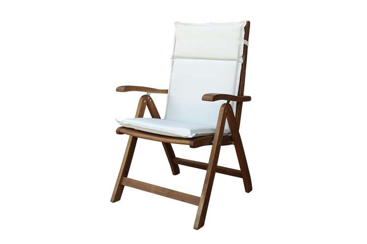 Стул Karo бело-коричневого цвета