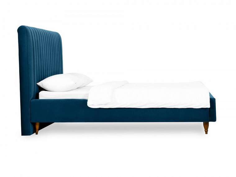 Кровать Dijon 160х200 синего цвета