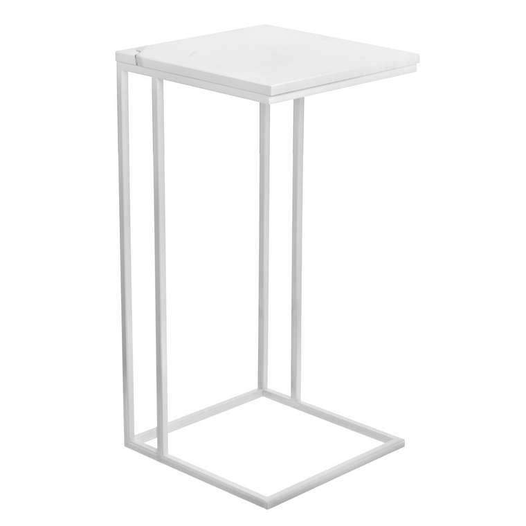 Придиванный столик Loft белого цвета