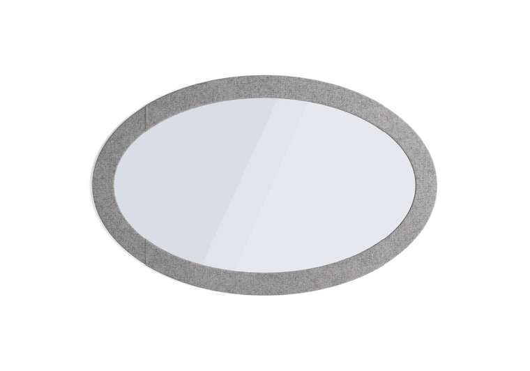 Настенное зеркало Люкс 70х110 серого цвета