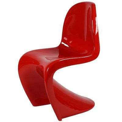 Дизайнерский стул Panton B красного цвета