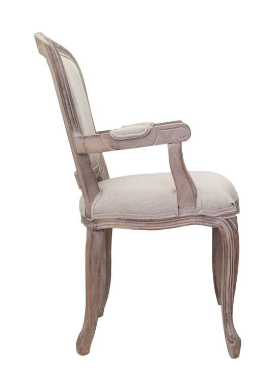 Стул с подлокотниками Gran arm beige бежевого цвета