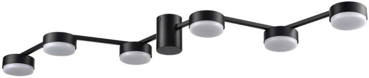 Люстра потолочная накладная с led-лампами Lumion Sanata 8187/6C черный, металл LED GX53 6*7W 220V