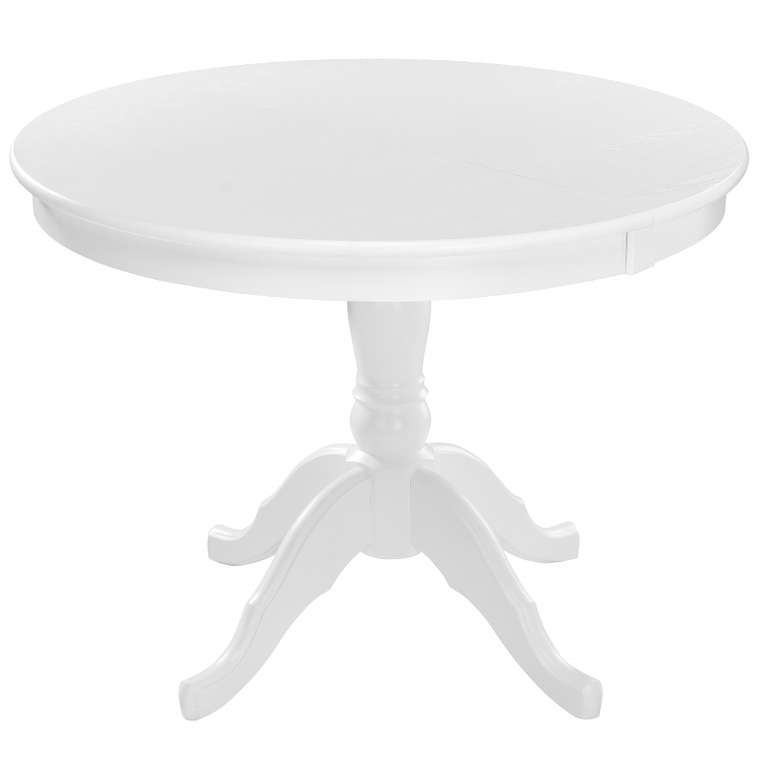 Обеденный раскладной стол Арзон белого цвета