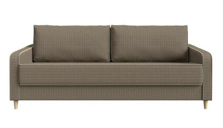 Прямой диван-кровать Варшава коричнево-бежевого цвета