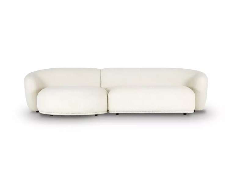 Модульный диван Fabro M белого цвета левый