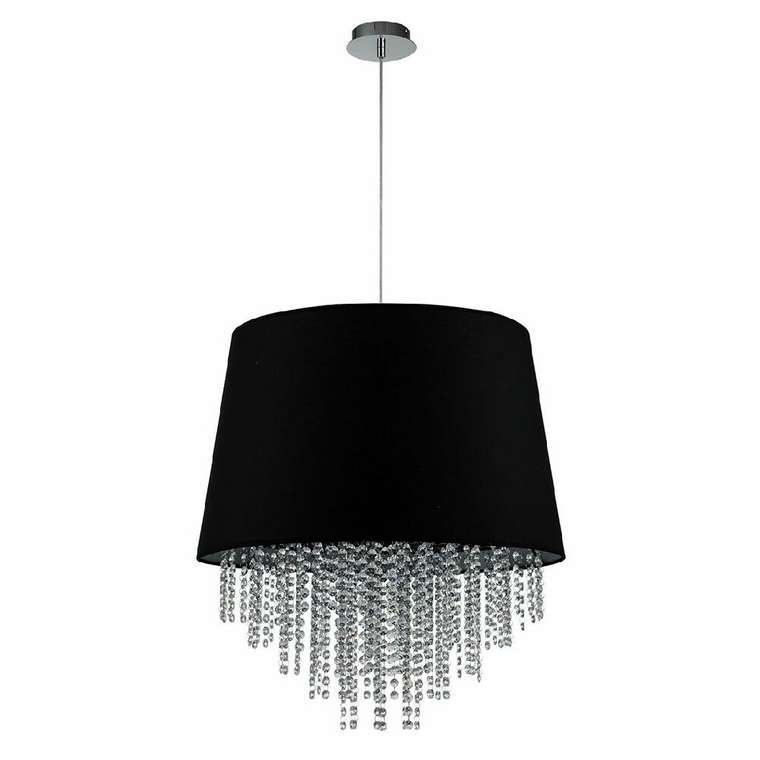 Подвесная люстра Charm 652/5S Black (ткань, цвет черный)